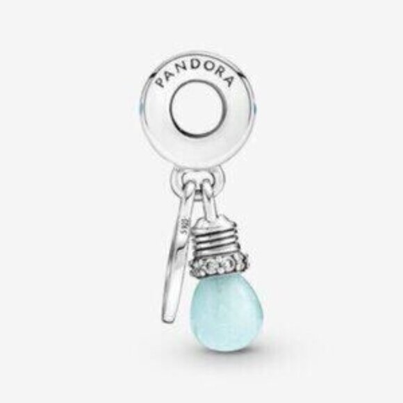 Pandora Glow-in-the-dark Lightbulb Double Dangle Charm - Picture 3 of 5